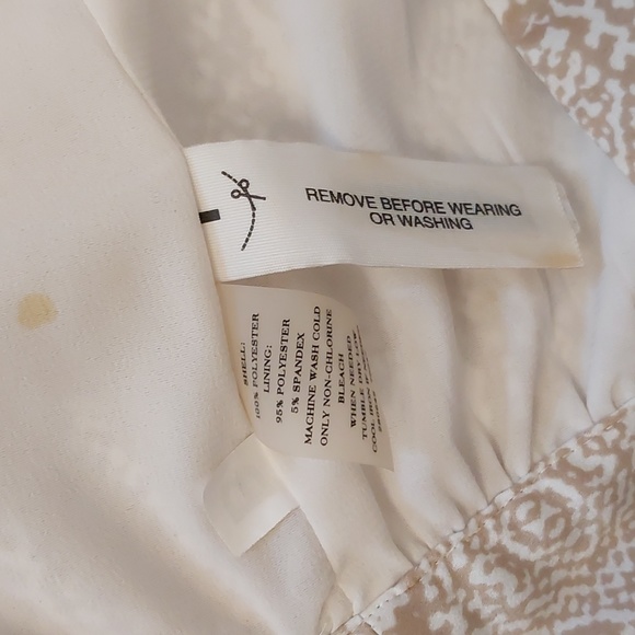 ANN TAYLOR Women Thin Comfy Polyester Halter Tank Top Multicolor Geo 2P - Picture 5 of 6